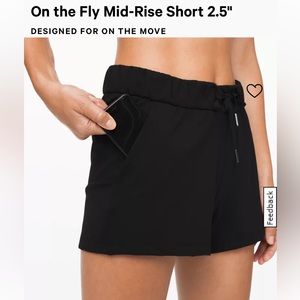 On The Fly Mid-rise Short 2.5 inch